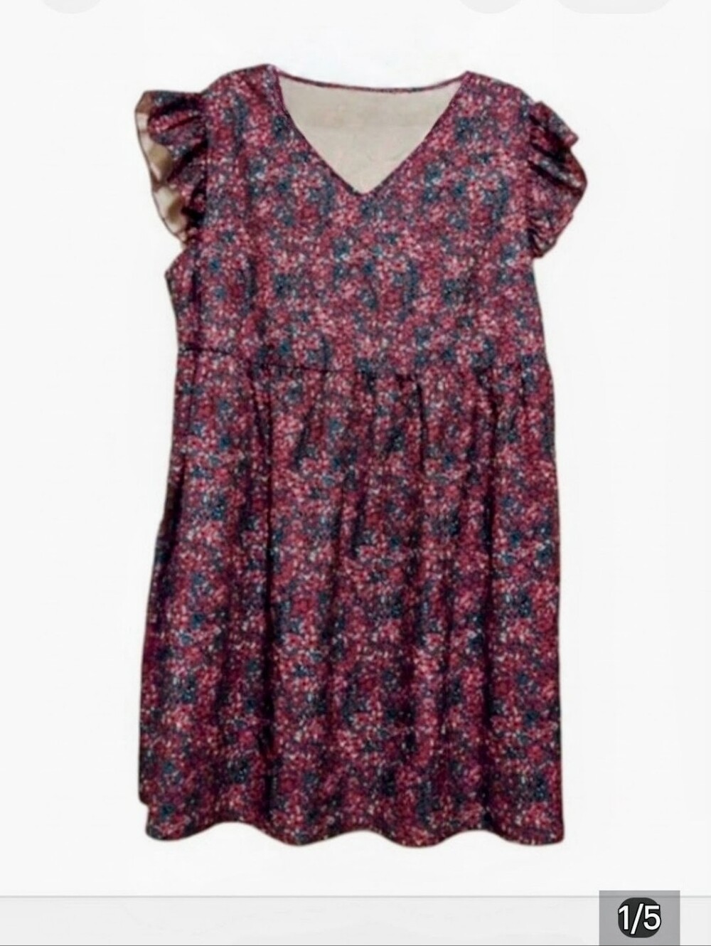 Purple Floral Boho Tunic